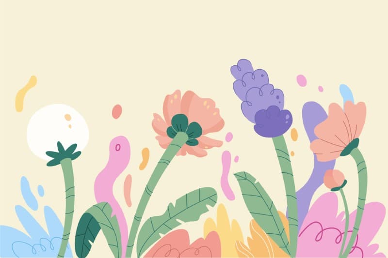 The Gilded Blooming Garden Wallpaper Mural pattern detail
