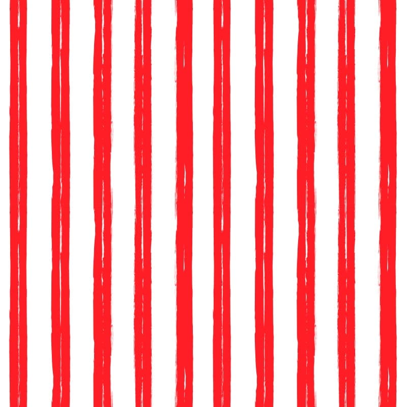 Watercolor Royal Red Stripes Wallpaper Mural pattern detail