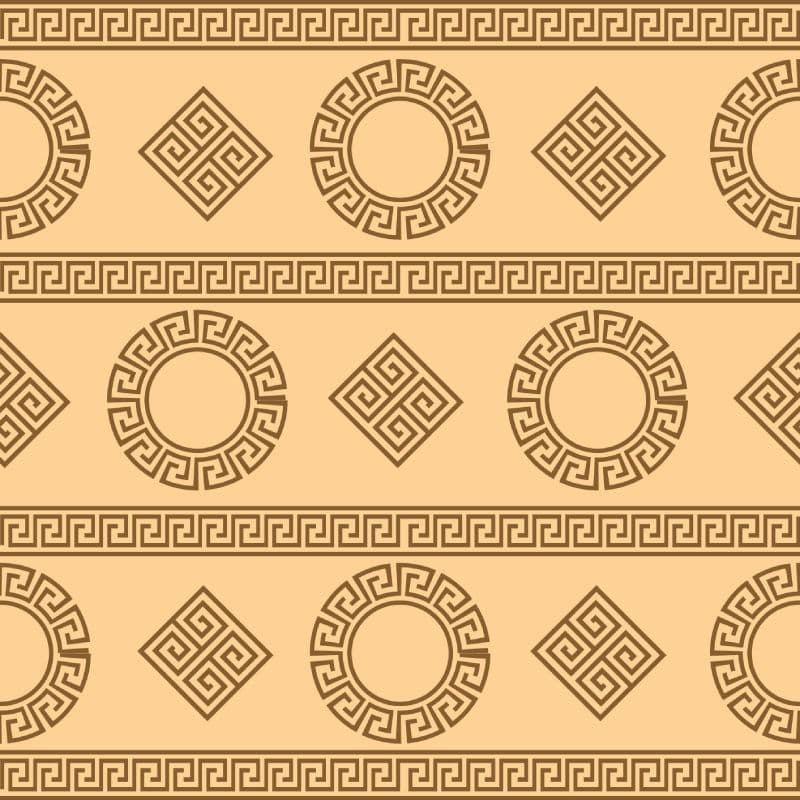 Modern Greek Versace Wallpaper Mural pattern detail