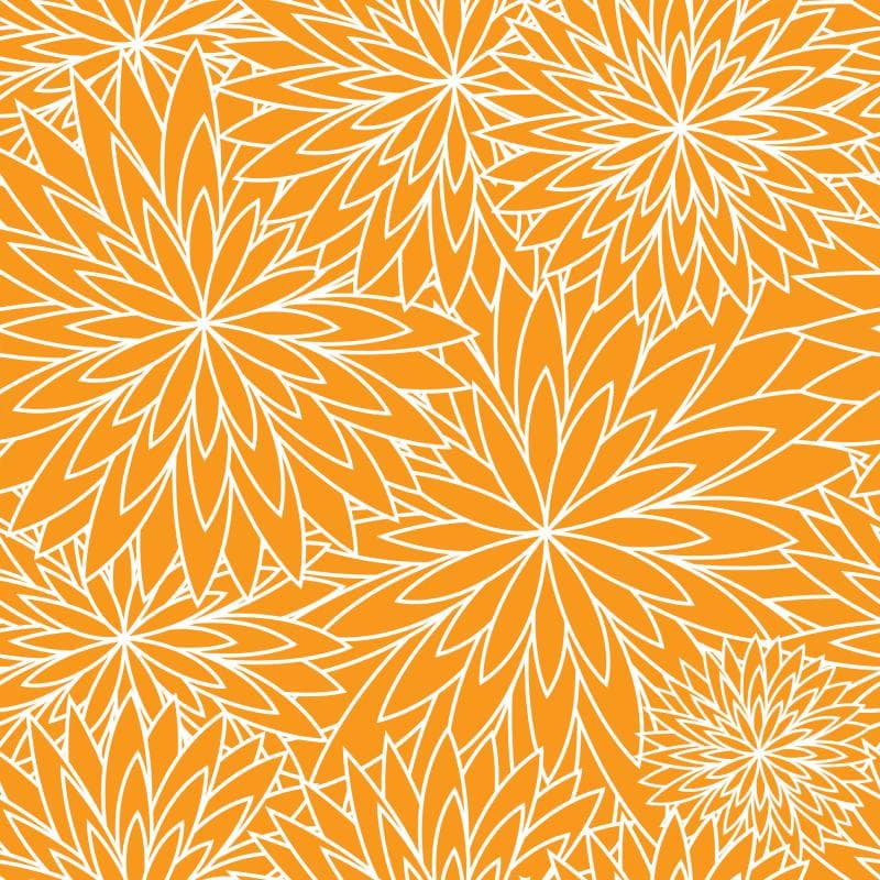 Orange Blossom Tapestry Wallpaper pattern detail