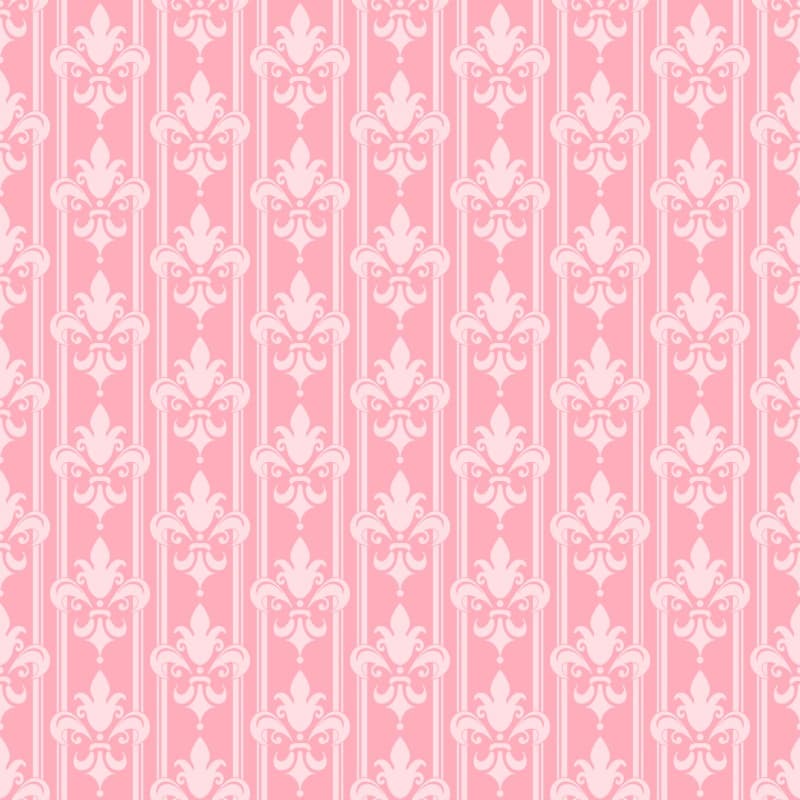 Pink Lace Reverie Damask Mural Wallpaper pattern detail