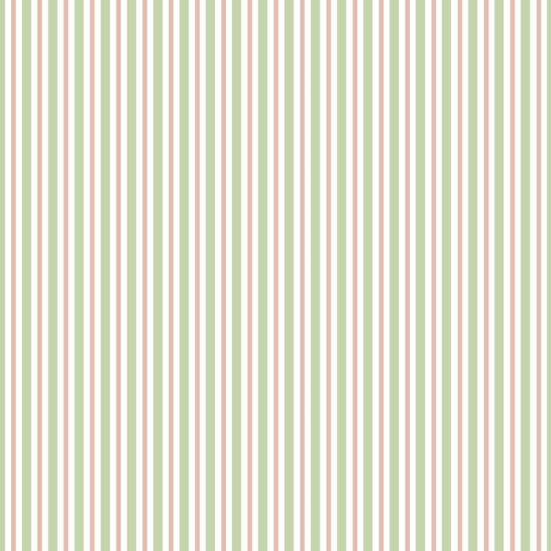 Pastel Pink Teal Stripes Wallpaper Mural pattern detail