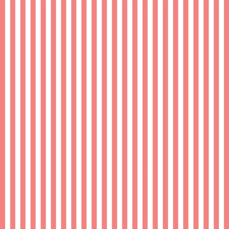 Soft Coral Pink Stripes Wallpaper Mural pattern detail