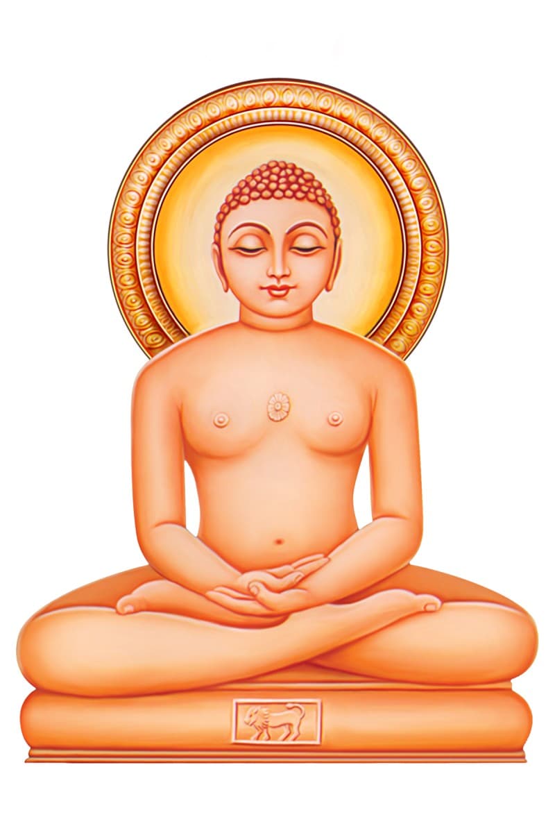 The Serenity of Mahavir Bhagwan pattern detail