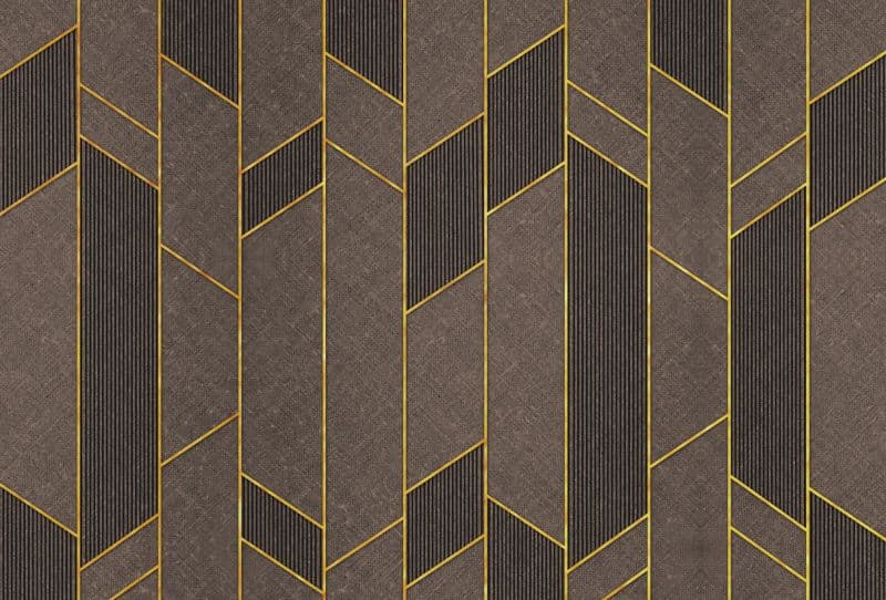 Urban Geometric Luxe Wallpaper Mural pattern detail