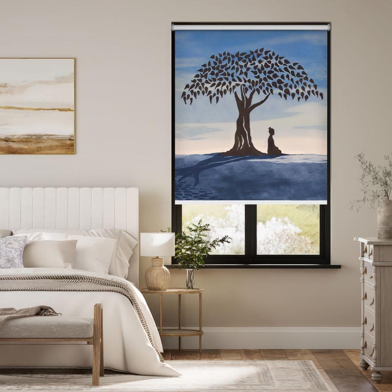 Peaceful Landscape Roller Blinds pattern detail