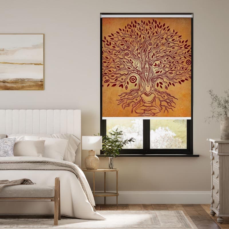 Bodhi Tree Art Roller Blinds pattern detail