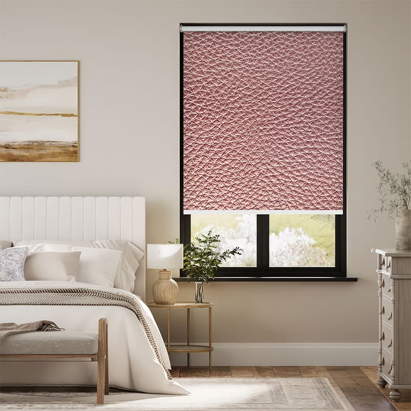 Elegant Leather Effect Roller Blinds pattern detail