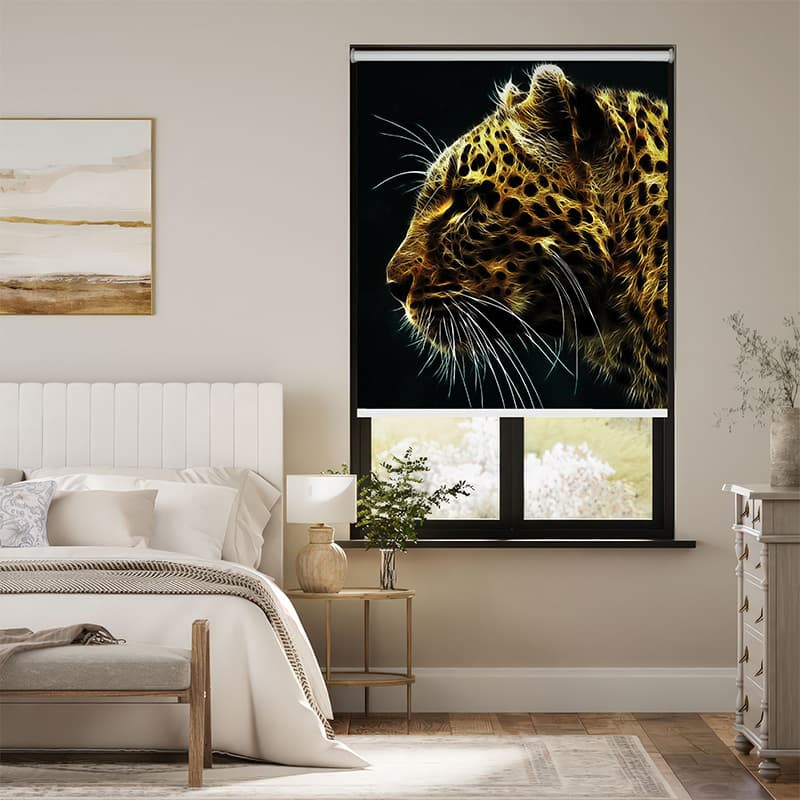 Radiant Leopard Roller Blinds pattern detail