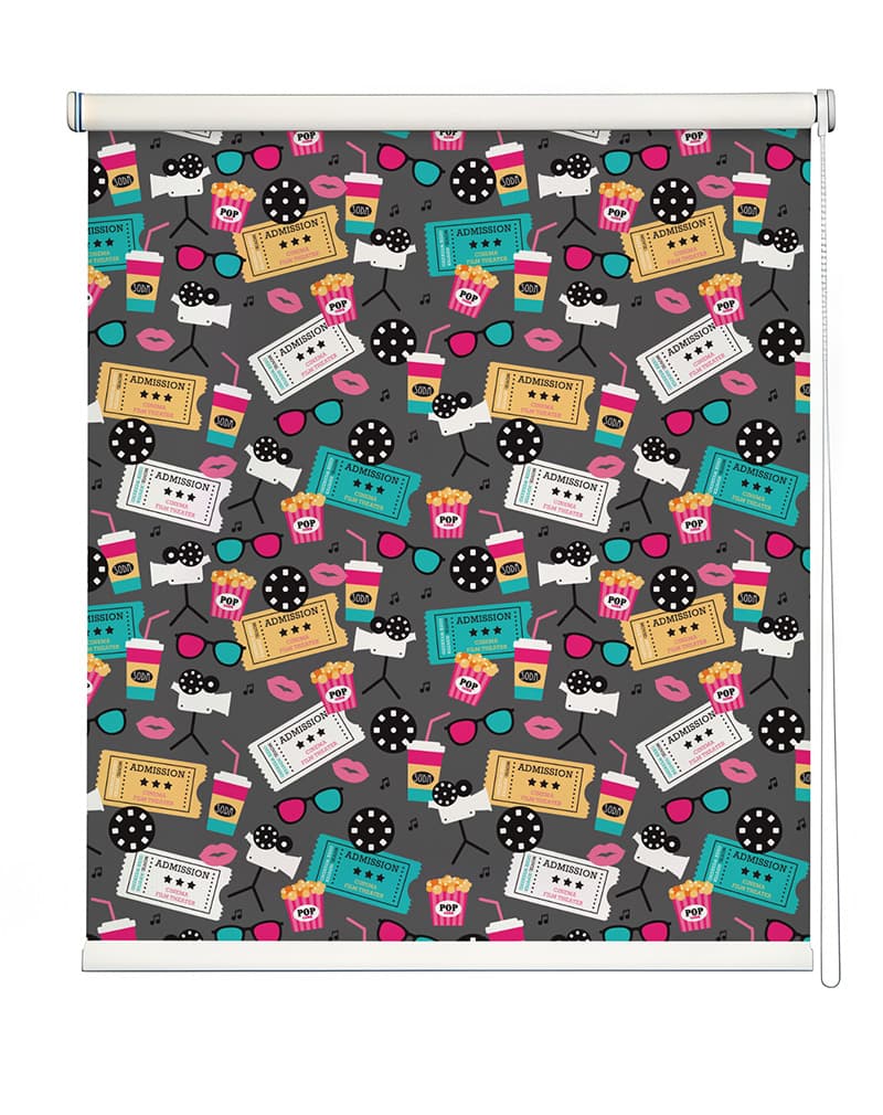 Movie Lovers Roller Blinds shown in a room