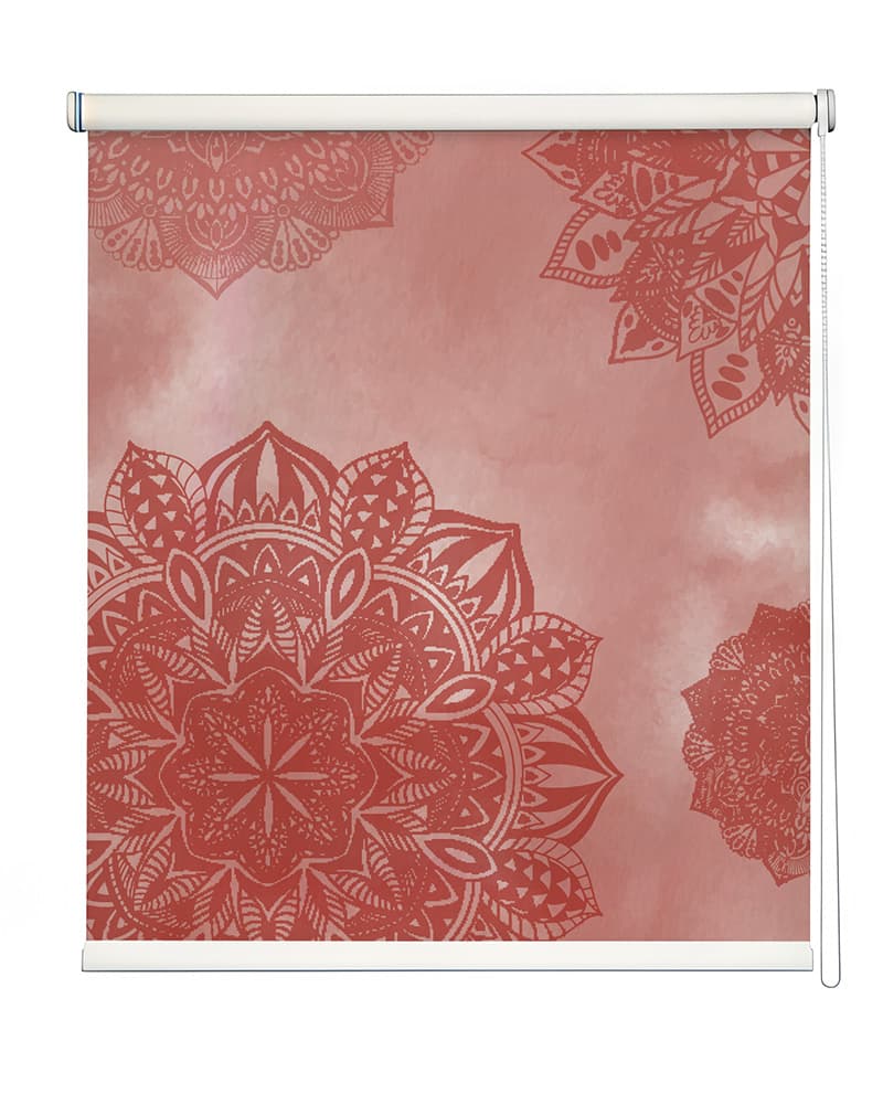 Inner Peace Mandala Roller Blinds shown in a room