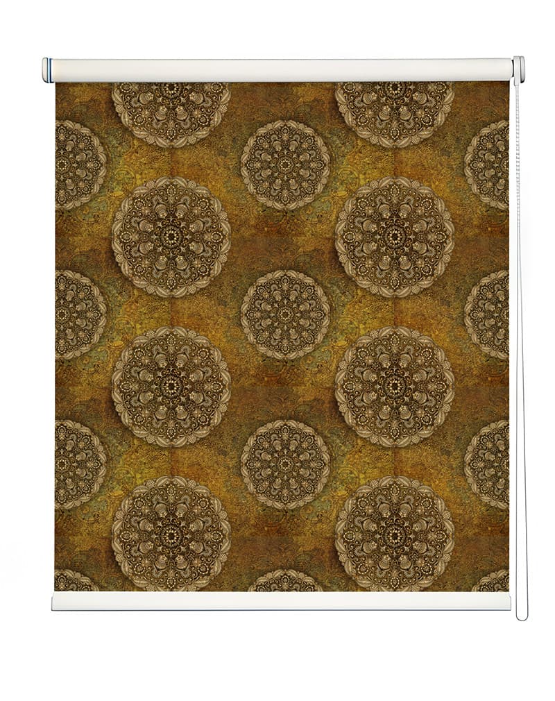 Chakra Charm Roller Blinds shown in a room