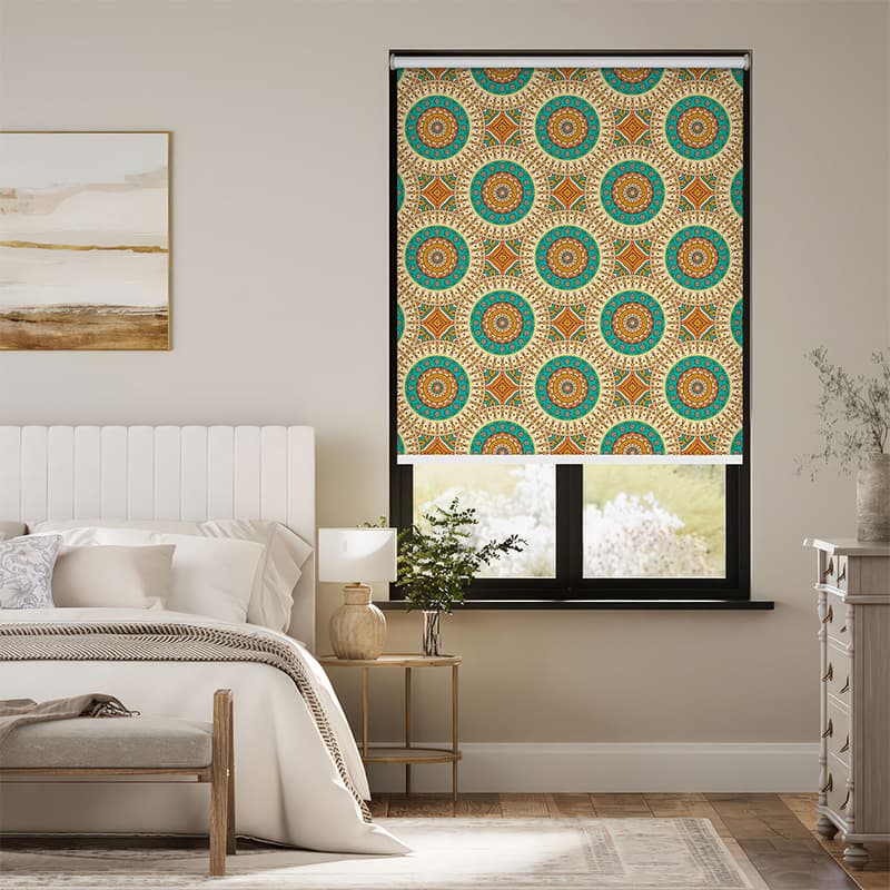 Decorative Mandala Roller Blind pattern detail