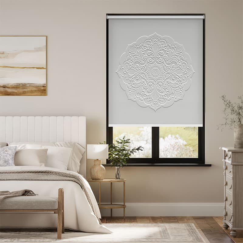 Soothing Stucco Mandala Roller Blinds pattern detail
