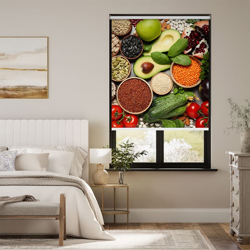 Veggies Food Design Roller Blinds pattern detail