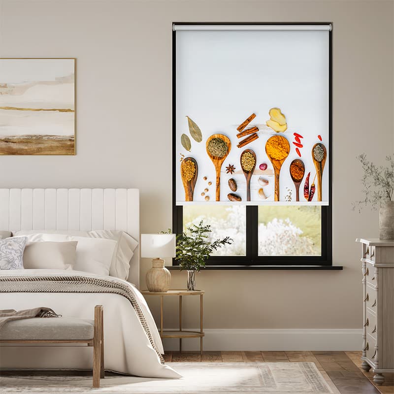 Spiced Spoons Roller Blinds pattern detail