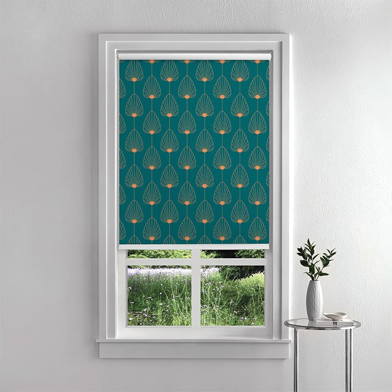 Art Deco Leaflines Roller Blind pattern detail