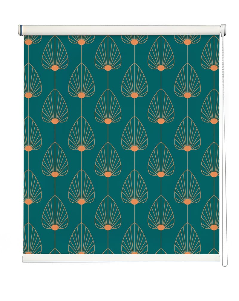 Art Deco Leaflines Roller Blind shown in a room