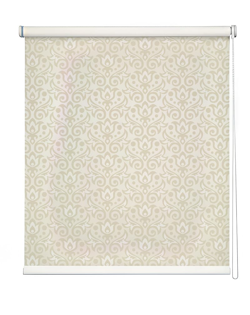 Classic Arabesque Inside Roller Blind shown in a room