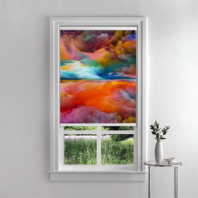 Prismatic Twilight Inside Roller Blind pattern detail