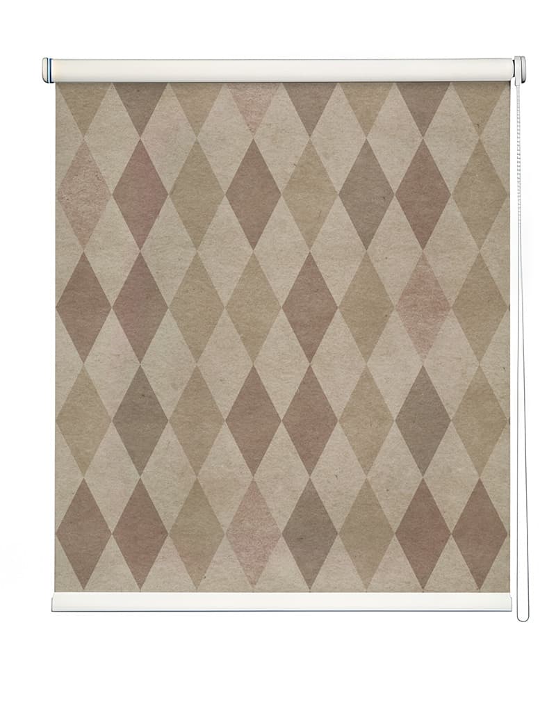 Cappuccino Lattice Shade Roller Blind shown in a room