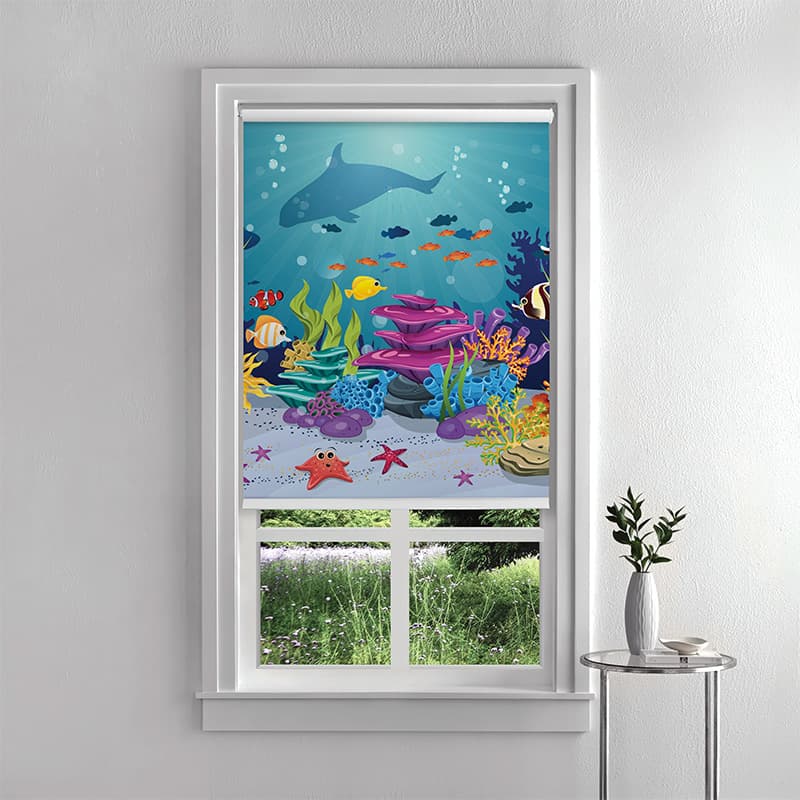Ocean Reef Adventure Roller Blind pattern detail