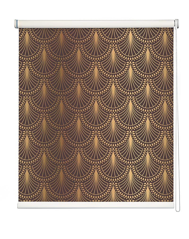 Deco Fan Elegance Roller Blind shown in a room