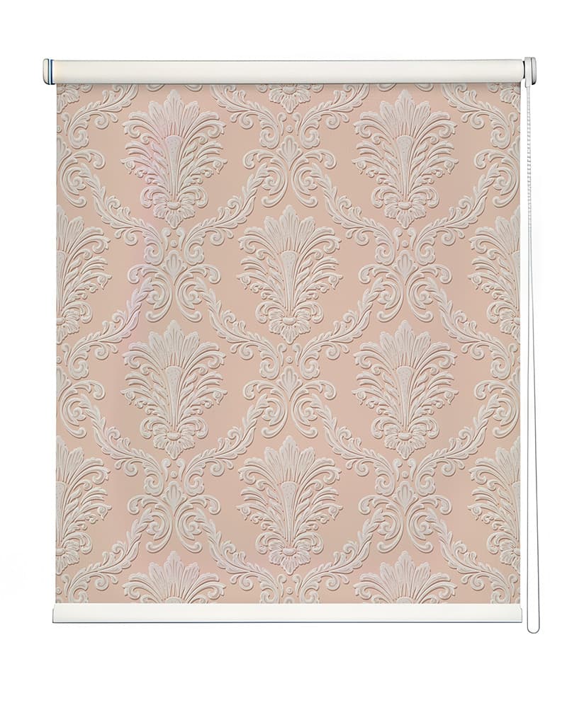 Delicate Arabesque Roller Blind shown in a room