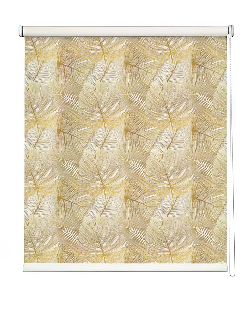 Enchanted Leaf Whisper Roller Blind shown in a room