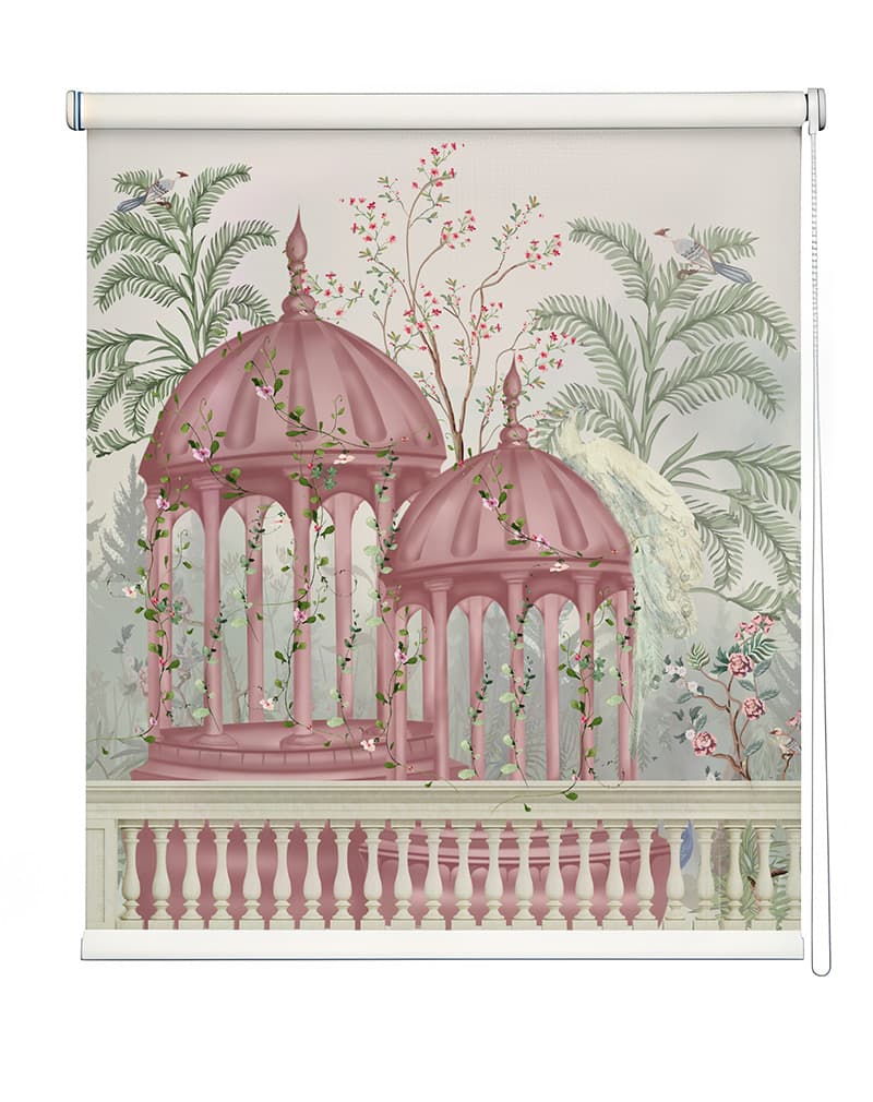 Traditional Indian Pattern Roller Blind shown in a room