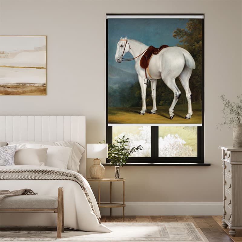 White Horse Majesty Roller Blind pattern detail