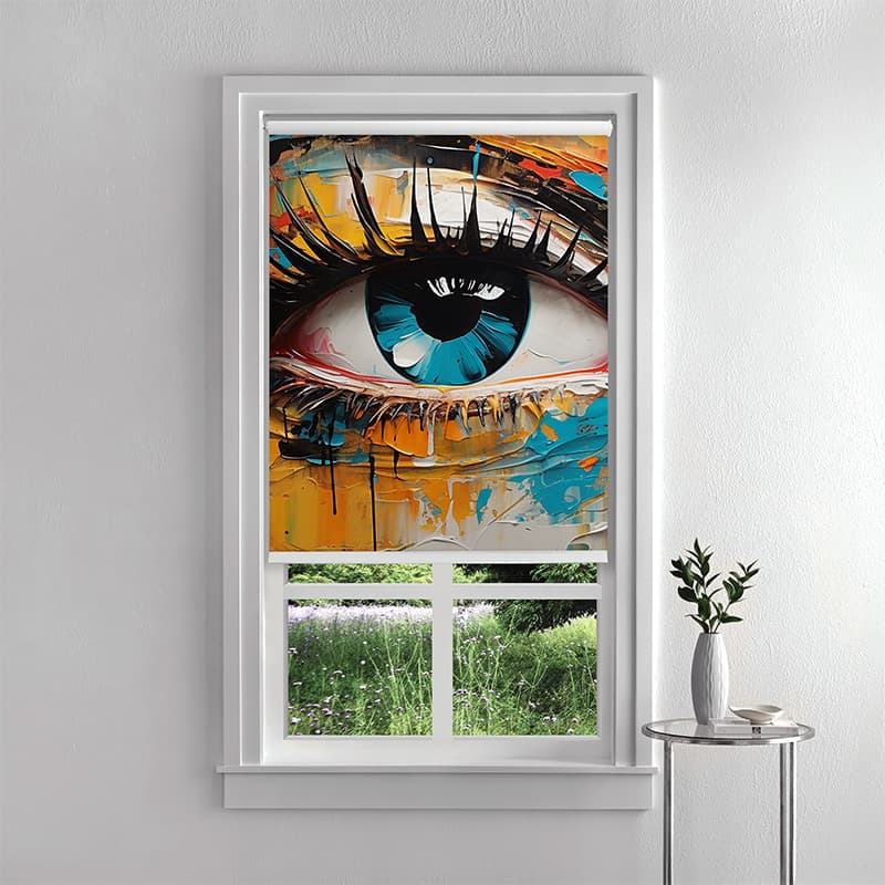 The Eye Roller Blind pattern detail