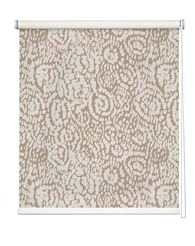 Textured Abstract Pattern Roller Blind shown in a room