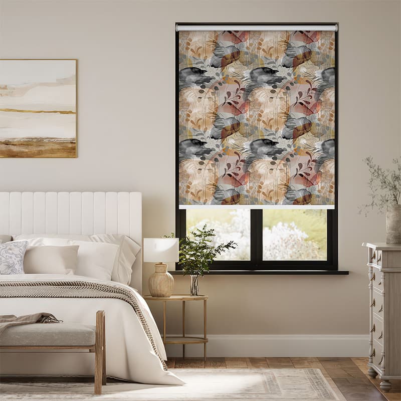 Multi-Tonal Abstract Roller Blind pattern detail
