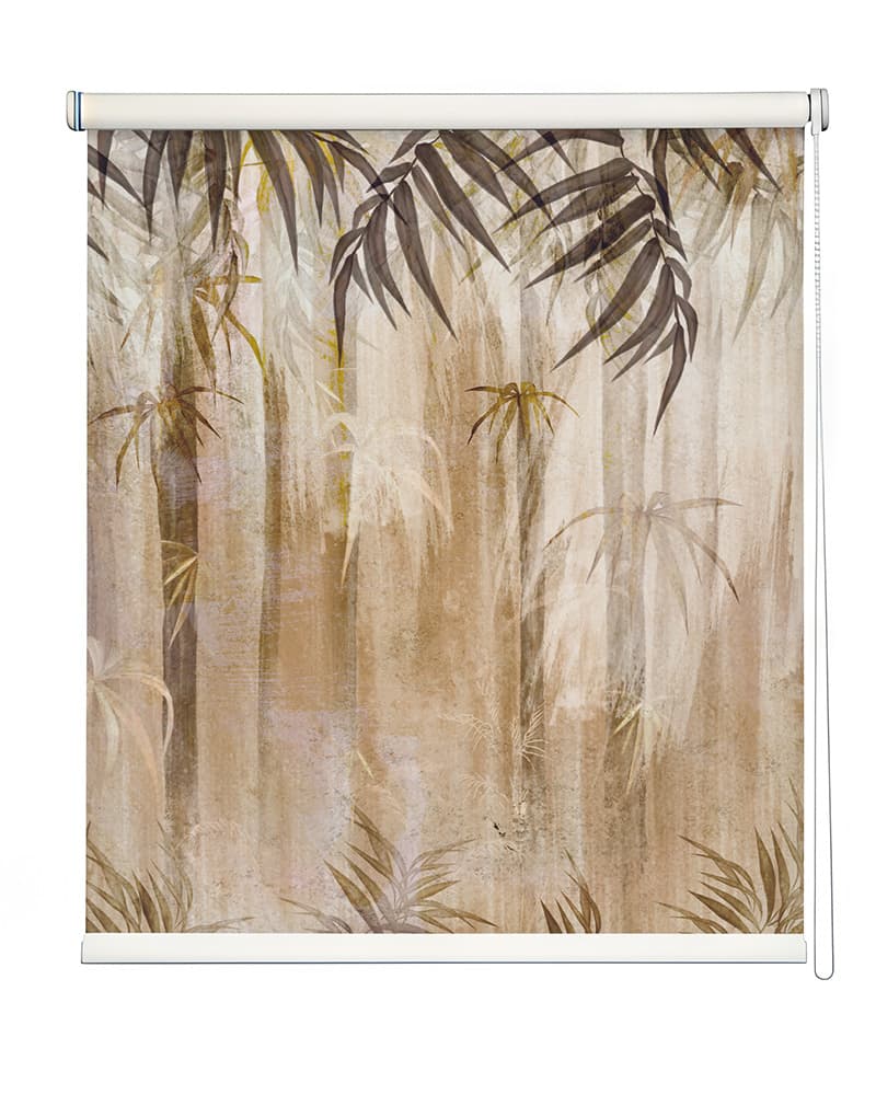 Bamboo Whisper Veil Roller Blind shown in a room