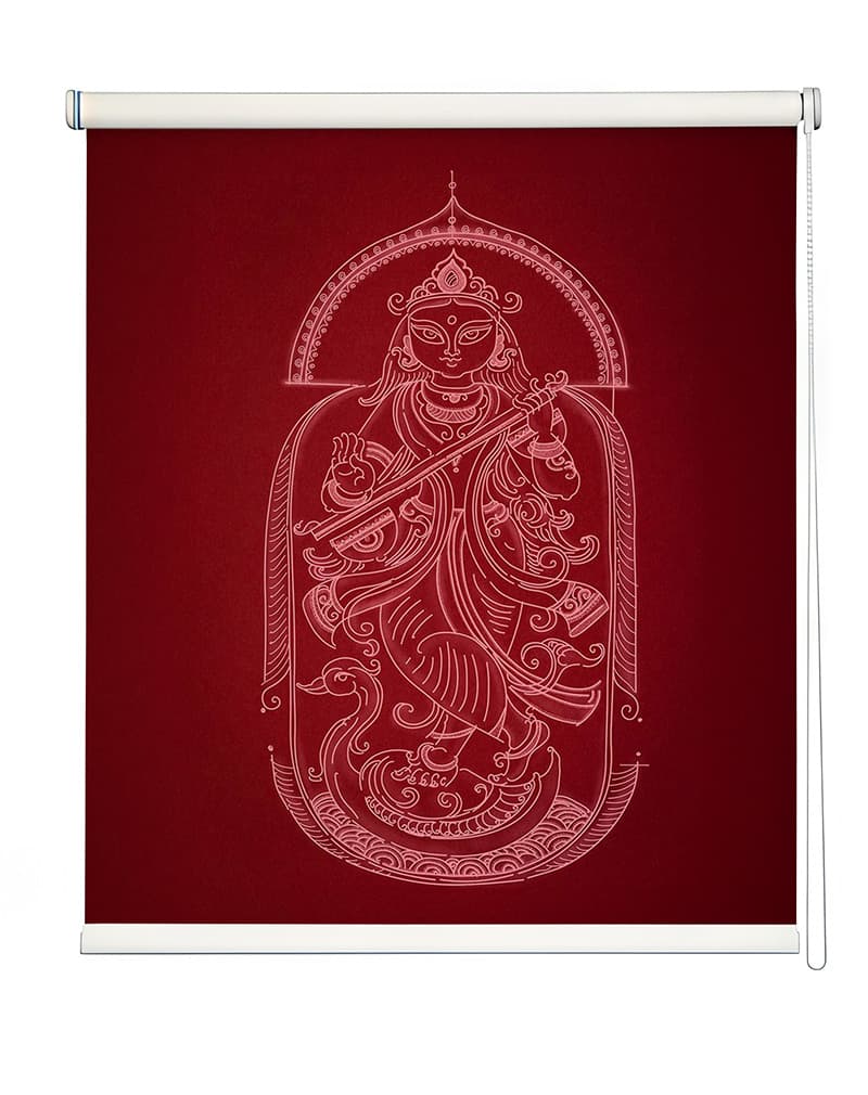 Divine Serenity Window Roller Blind shown in a room