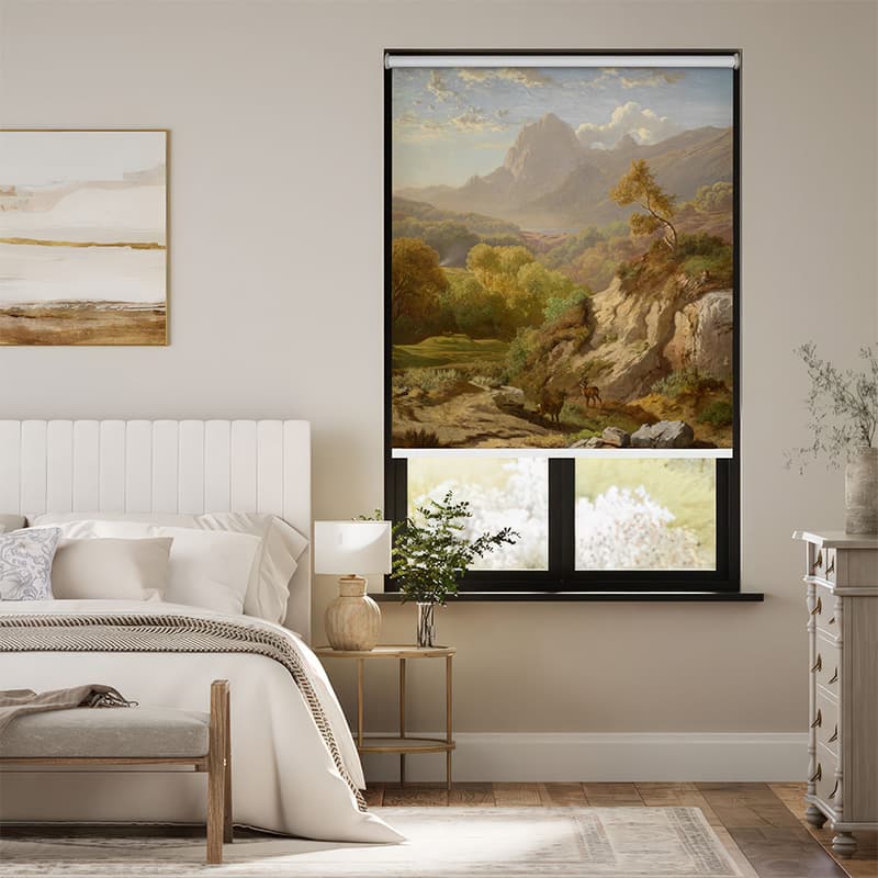 Scenic Mountain View Roller Blind pattern detail