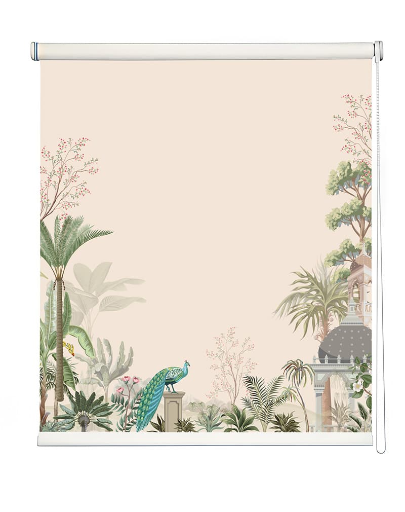 Tropical Paradise Window Roller Blinds shown in a room