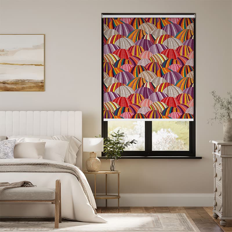 Colorful Fabric Art Roller Blinds pattern detail