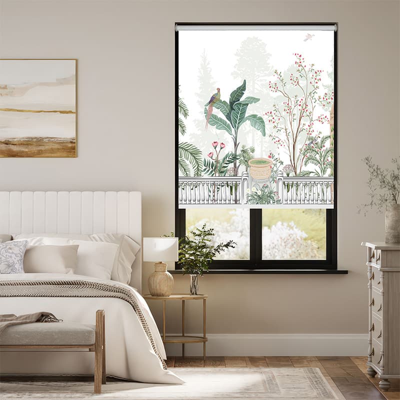 The Serene Garden Roller Blind pattern detail