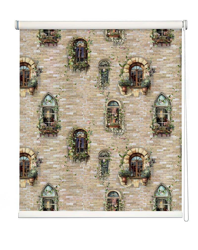 European Window Design Roller Blind shown in a room