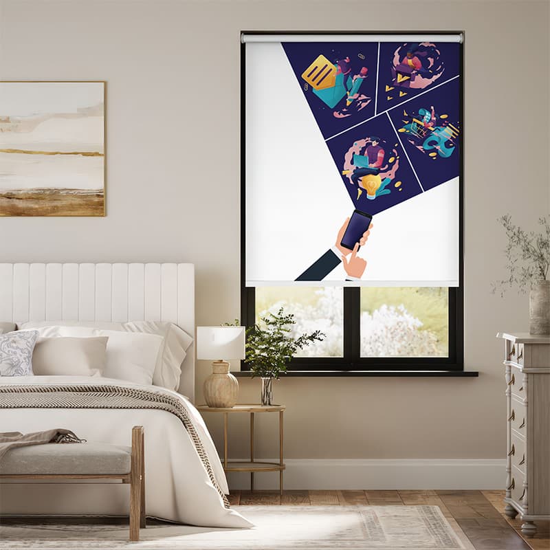 Digital Spark Visionary Roller Blind pattern detail