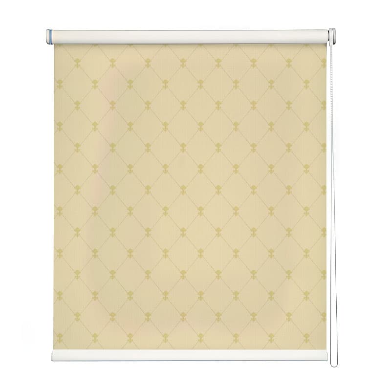 Diamond Trellis Design Window Roller Blind shown in a room