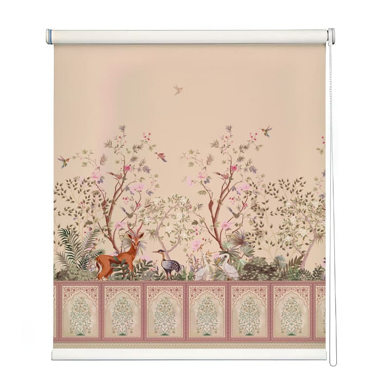 Royal Enchantment Printed Roller Blind shown in a room