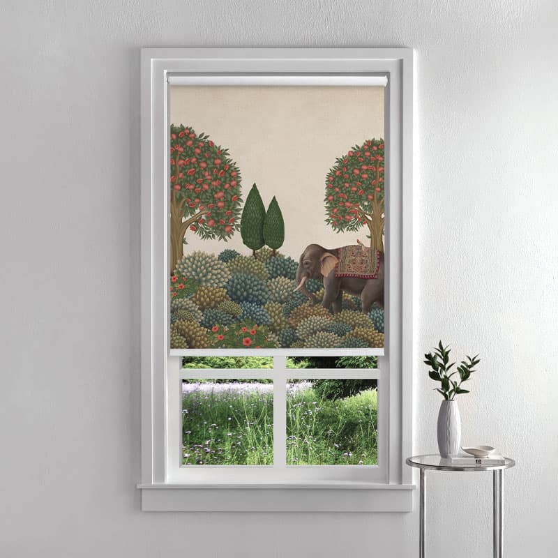 Royal Baagh Roller Blind pattern detail