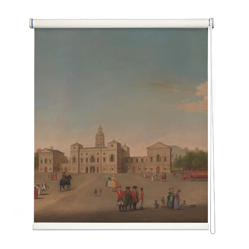 Historic London Vista Art Print Roller Blind shown in a room