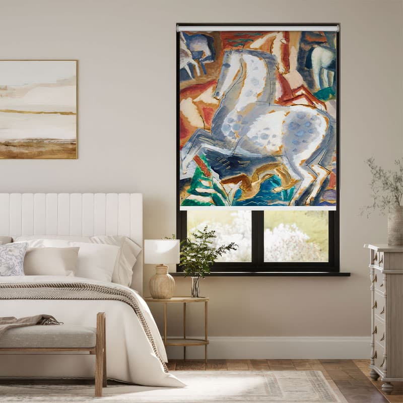 Wild Horses Abstract Roller Blind pattern detail