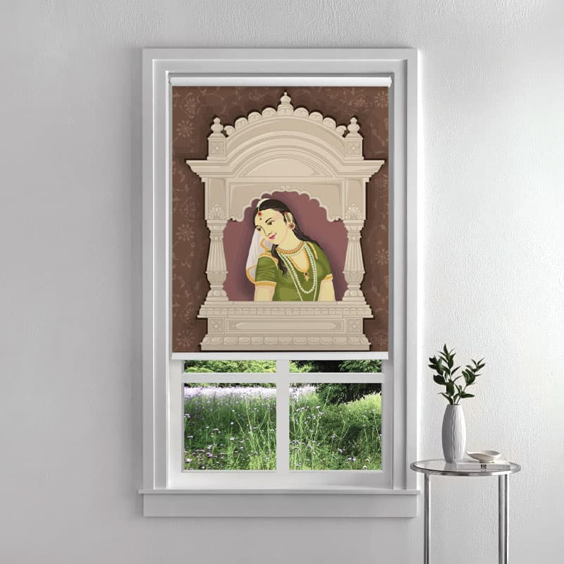 Maharani's Grace Roller Blind pattern detail