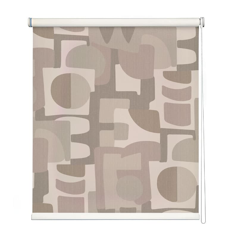 Urban Abstract Pelmet Roller Blinds shown in a room