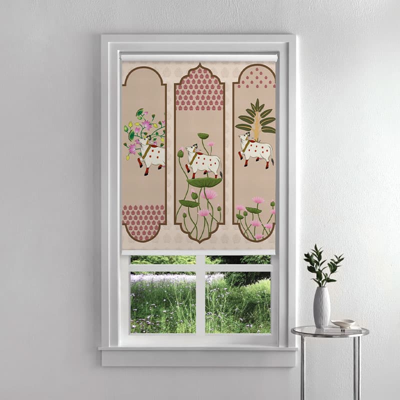Nand Mahotsav Roller Blind pattern detail